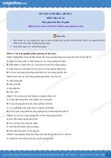 Đề thi học kì 2 Địa lí 10 KNTT - Đề số 3
